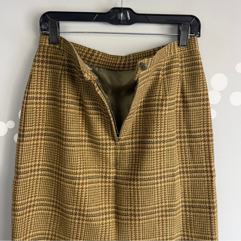 Le Suit Vintage 1980s Houndstooth Blazer Skirt Set Size 10 - Picture 13 of 15